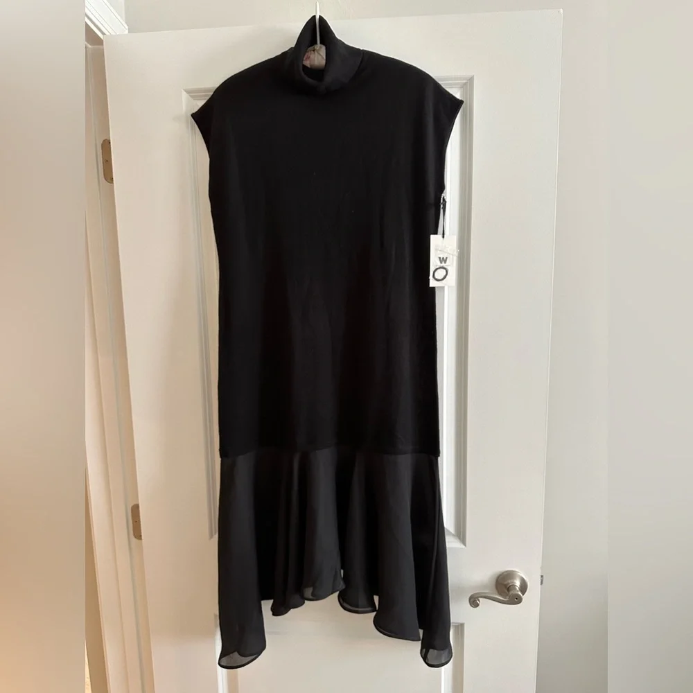 W by Worth modern wool sleeveless turtleneck dress size Small new with tags NWT - Picture 1 of 7